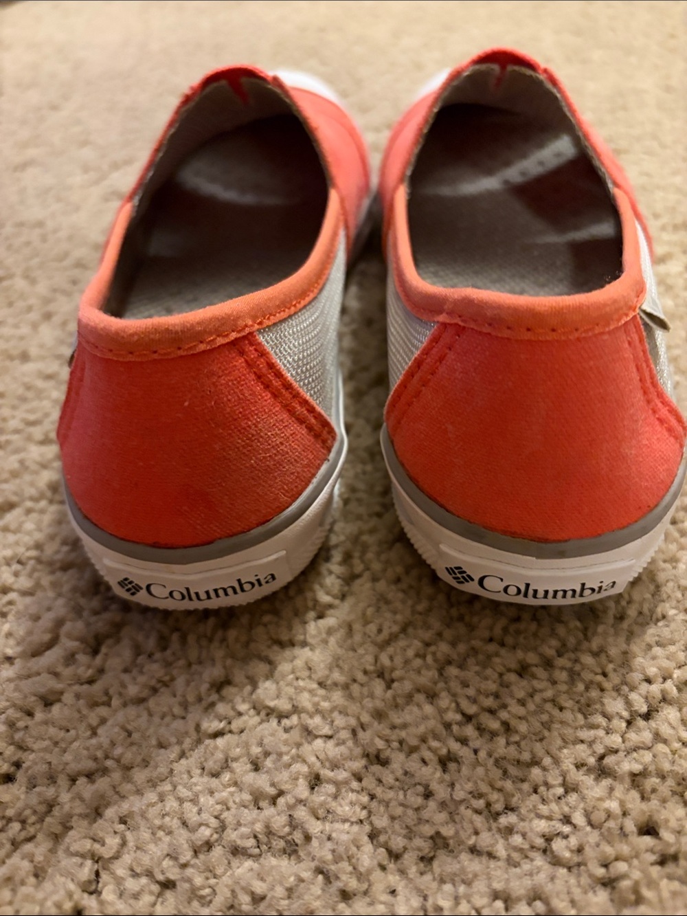 Columbia Shoes Vulc N Vent Slip on Sneaker Orange Womens size 6 Excellent - Picture 3 of 8